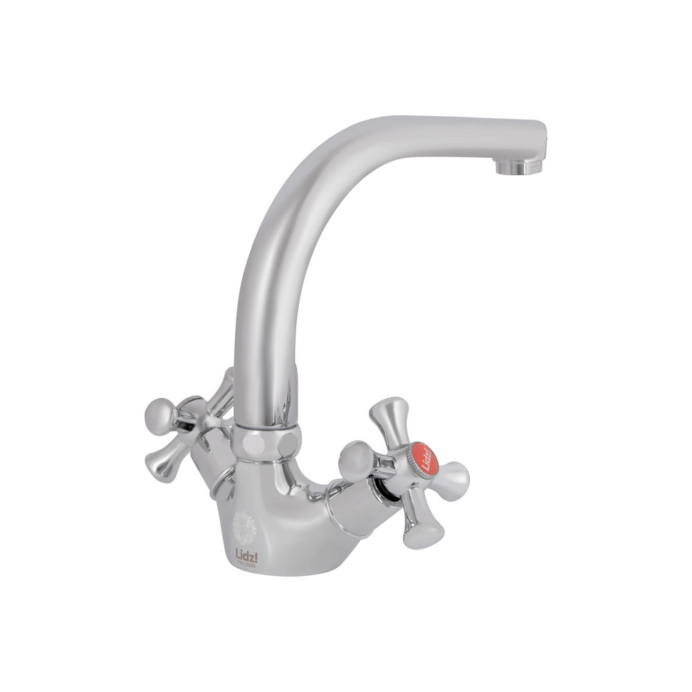 Смеситель для кухни Lidz Lamb 276F двухвентильный LDLAM276FCRM22019 Chrome Киев - изображение 3