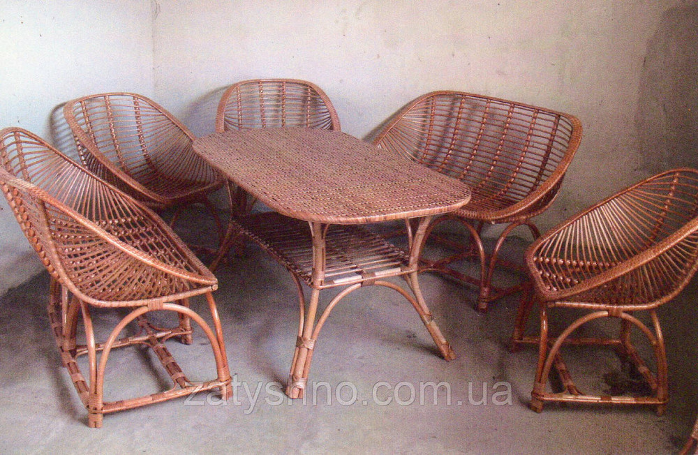 Комплект плетеной мебели с диванами Киев - изображение 1