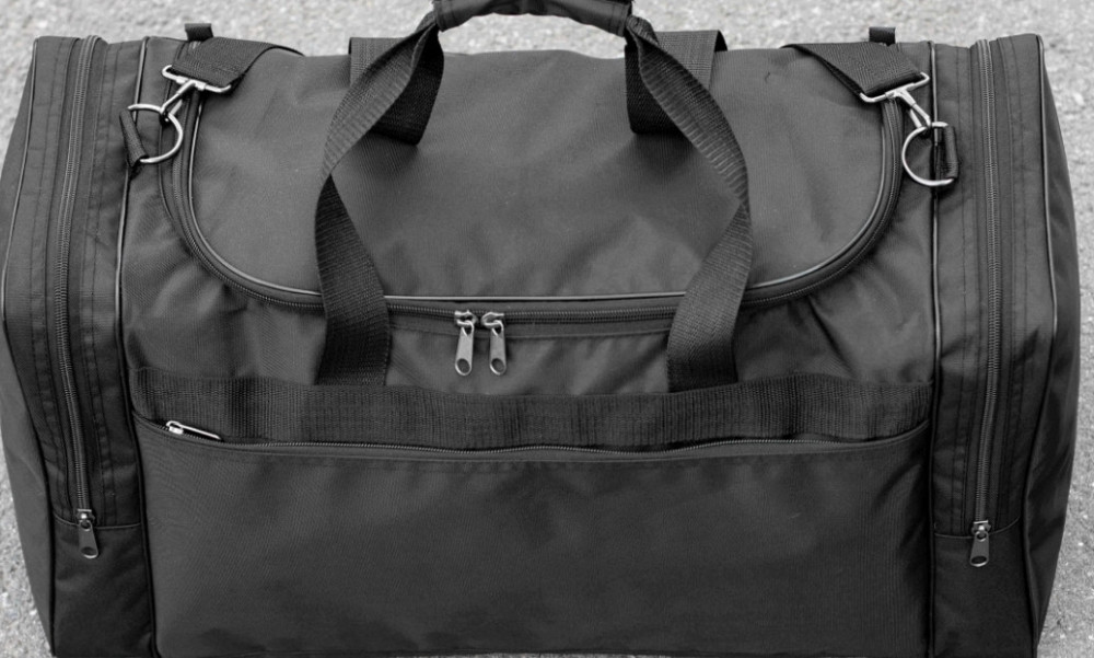 Чоловіча дорожня спортивна сумка Fat чорна тканинна на 60 літрів. Киев - изображение 3