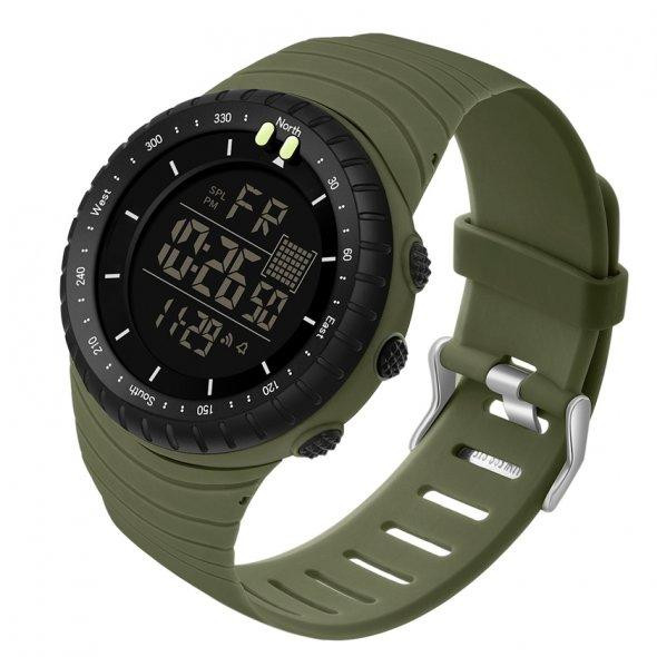 Водостійкий тактичний кварцовий годинник Sanda Bike Green Київ - фото 2