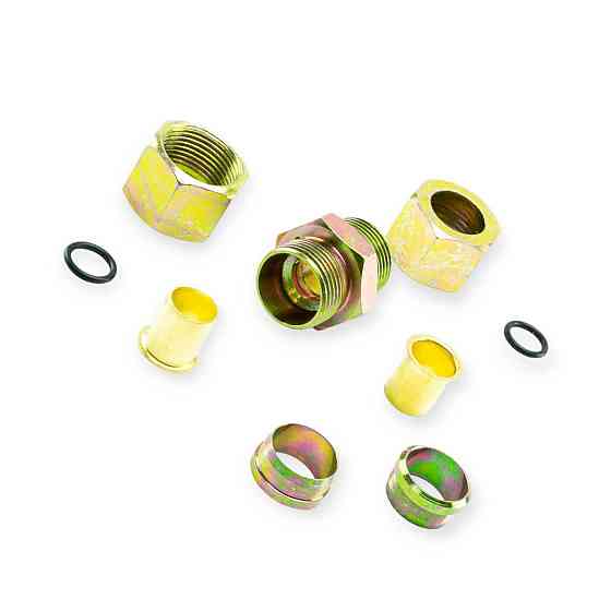 Ремкомплект трубок Камаз (соединитель резьбовой прямой) d=16 тормозных Мукачево