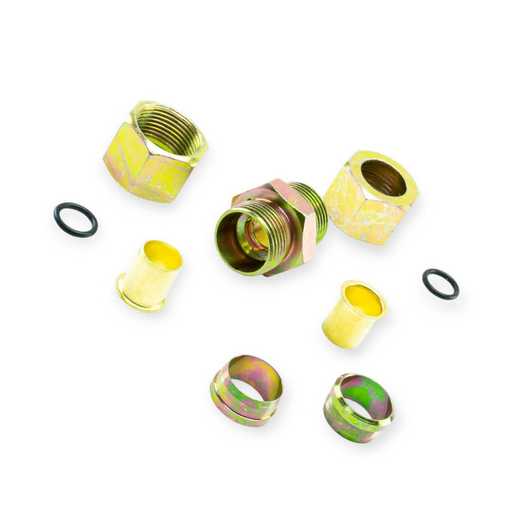 Ремкомплект трубок Камаз (соединитель резьбовой прямой) d=16 тормозных Мукачево - изображение 1