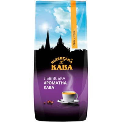 Кава Віденська Львівська ароматна в зернах 1 кг (371575) Вінниця - фото 1