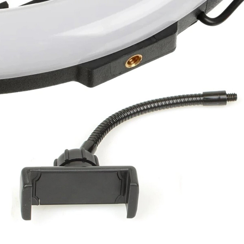 Кільцева світлодіодна LED лампа QX300, 30 см з тримачем для телефону Киев - изображение 3