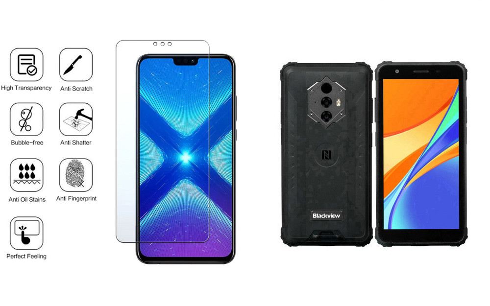 Захисне скло NeoGlass для Blackview BV6600, BV6600E – надпрозоре та стійке Київ - фото 4