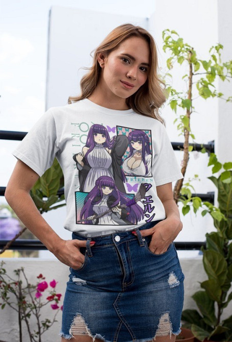 Футболка аниме Ферн Старк Аниме Гифтс оверсайз (S/M/L) Черний AnimeJ0126 Днепр - изображение 2