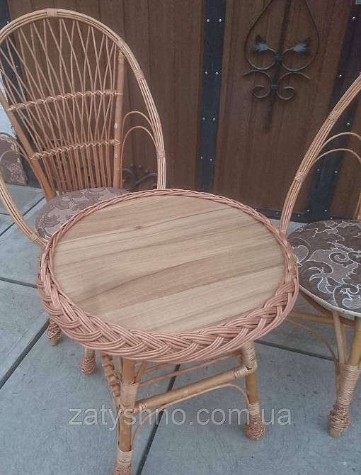 Садові плетені меблі на 2 особи Київ - фото 5