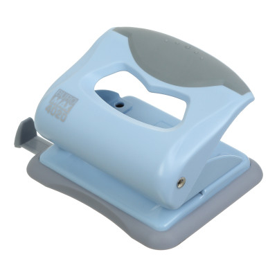 Діркопробивач Buromax пластиковий PASTEL, до 20 аркушів, 125 х 95 х 65 мм, блакитний (BM.4020-14) Вінниця - фото 1