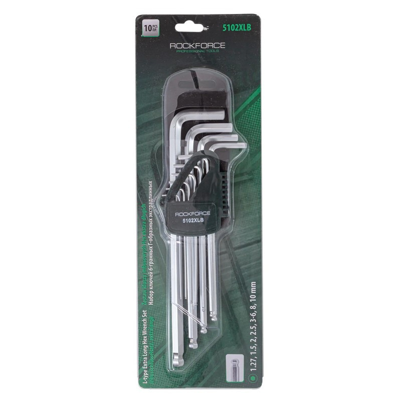 Набір ключів Г-подібних екстра довгих з шаром 6-граних, 10пр. (1.27, 1.5, 2, 2.5, 3-6, 8, 10ММ), в п Одеса - фото 3
