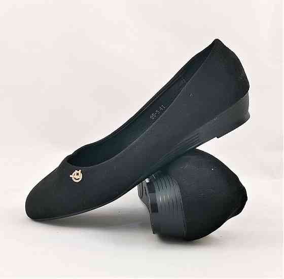 . Жіночі Балетки Чорні Мокасини Туфлі Замшеві (розміри: 41) — 5-4 Дніпро