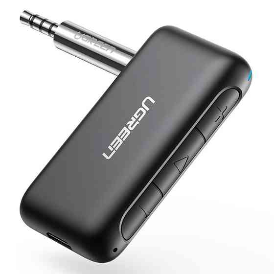 Bluetooth 5.0 приймач UGreen CM276 з AUX-виходом, мікрофоном для автомагнітол, дом.театров 70303 Николаев