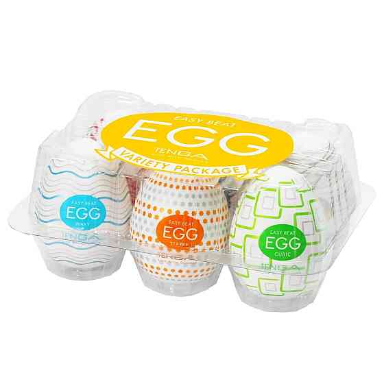Набір мастурбаторів-яєць Tenga Egg Variety Pack - Standard (6 шт) Sex Aura Київ