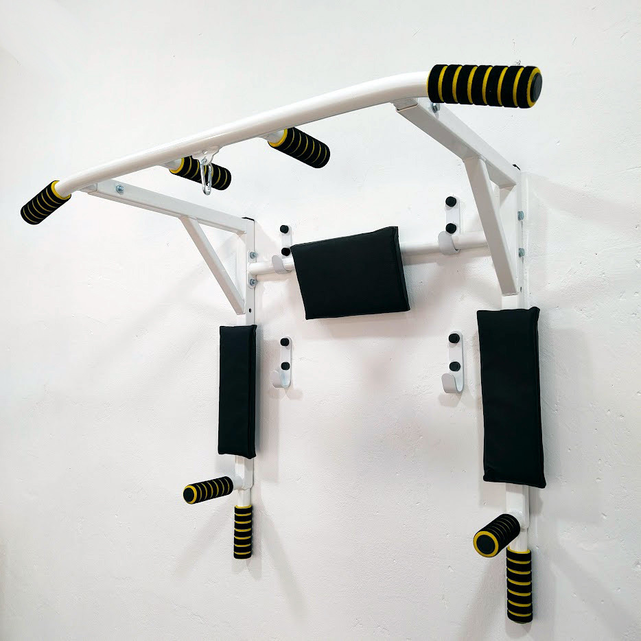 Турнік з адаптивною спинкою (до 250 кг*) "4 в 1 Pro" розбірний для дому, спортивні стінки білий Харків - фото 9