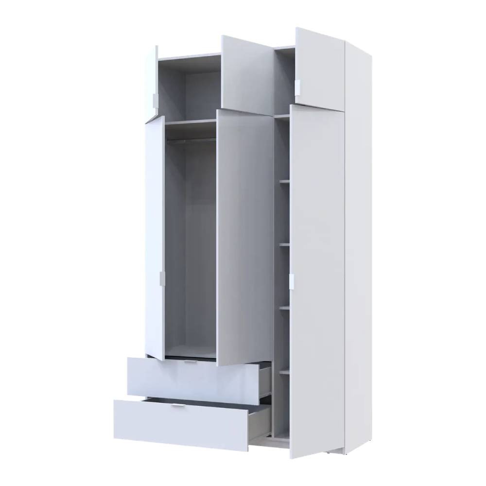 Шкаф для одежды Doros Лукас Белый 3ДСП 135х50х240 DRS-011652 (80737800) Львов - изображение 6