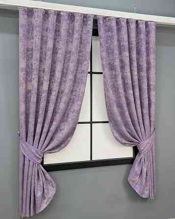 Комплект штор коротких VR-Textil Жаккард Sultan YL № 1764ш Сиреневый 130х170 см 2 шт (35-0442) Киев