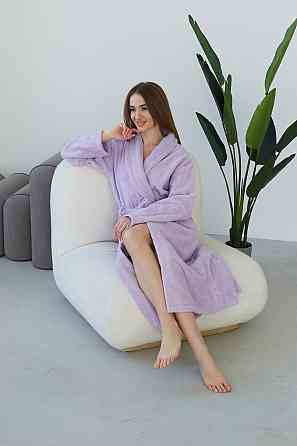 Халат банный Ideal Textile махровый Лиловый M (56860766) Черновцы