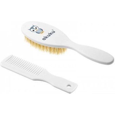 Набір для догляду за дитиною Akuku щітка з гребінцем (A0307) Вінниця - фото 1