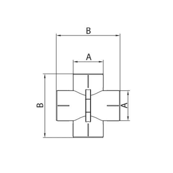Хрестовина Прохідна Koer K0261.PRO - 20 PPR (KP2614) Київ