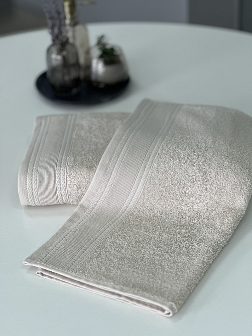 Махровое полотенце IDEAL TEXTILE Легкий бриз 50х90 см 450 г/м2 100% хлопок Бежевий Черновцы - изображение 6