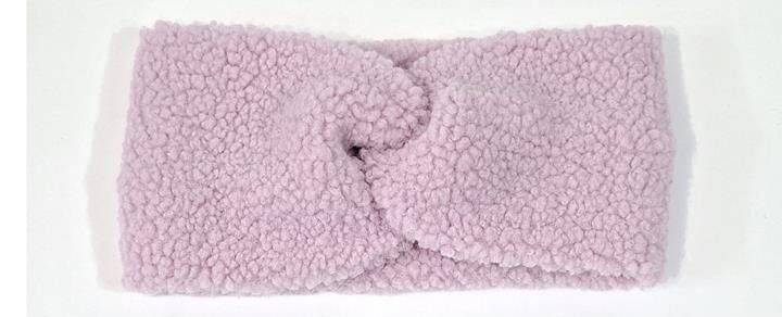 Пов'язка для волосся каракуль бузкова Київ - фото 1