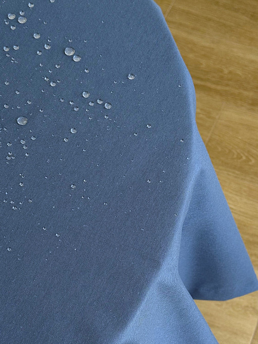 Ecotton Скатертина столова Ecotton DUCK 150х170 см водовідштовхувальна однотонна синього кольор Коломия - фото 3
