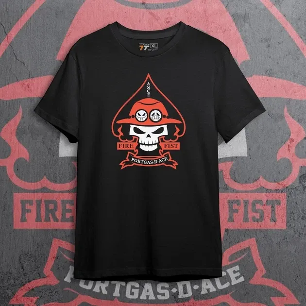 Футболка мужская с принтом Ван Пис Portgas D Ace Размер 48 Anime0099 Днепр - изображение 1