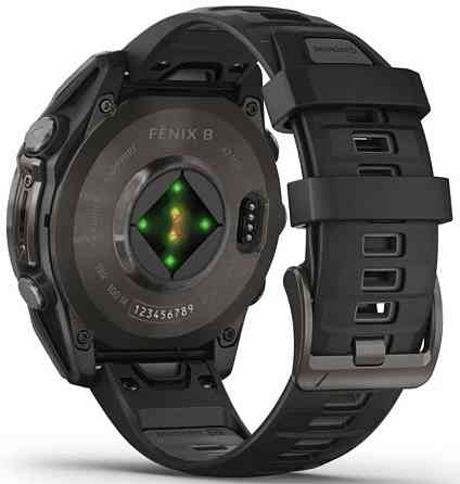 Смарт-годинник Garmin fenix 8 (47 мм) Sapphire AMOLED карбоново-сірий. Київ