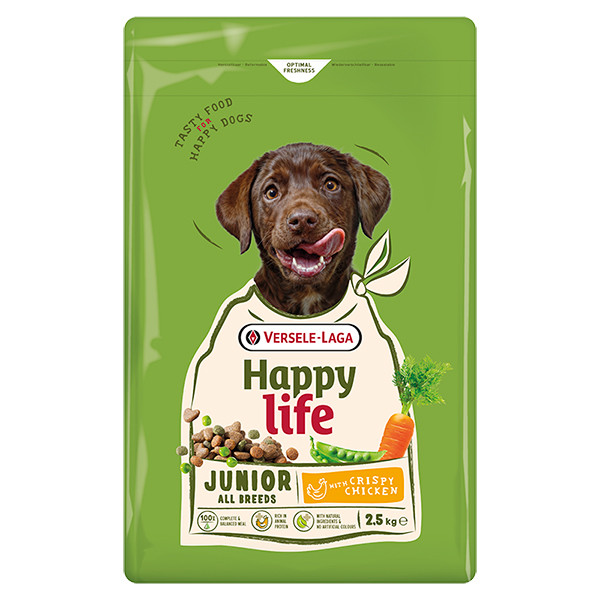 Happy Life Junior with Chicken ХЕППИ ЛАЙФ ДЖУНИОР сухой премиум корм для щенков всех пород Киев - изображение 1