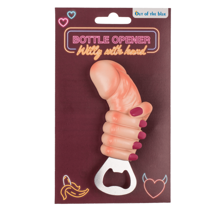 Відкривачка Bottle Opener Willy With Hand, 13 см Sex Aura Київ - фото 4