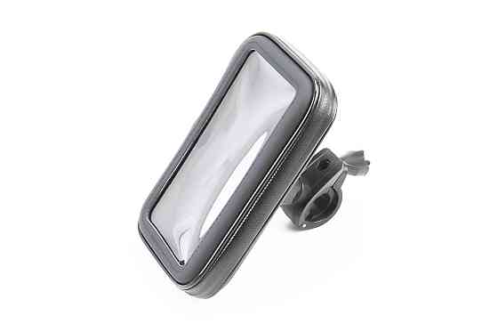 УЦІНКА Тримач-чохол телефону (L) 155х85х30мм на кермо, сенсорна плівка, вологозахисний, швидкознімний (слабке кріплення фіксації чохла) Киев