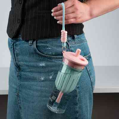 Пляшка для води Kite 650 мл, рожево-зелений (K25-1219-1) Вінниця