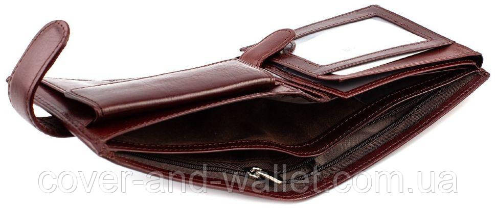 Солидный мужской кошелек коричневого цвета из гладкой кожи Boston B5 Киев - изображение 9