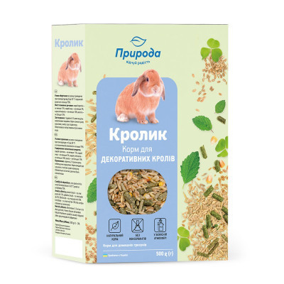 Корм для гризунів Природа "Кролик" 500 г (4823082410750) Вінниця - фото 1