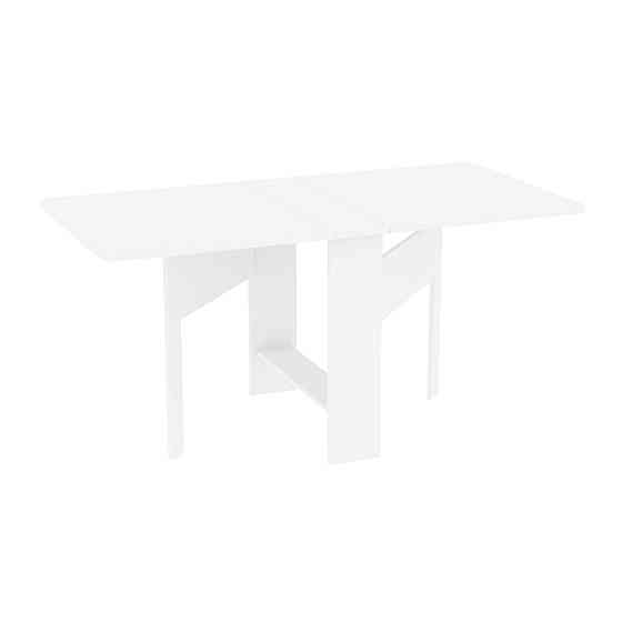 Стол-тумба №4 узкая, Белый, 1580х800х750 Львов