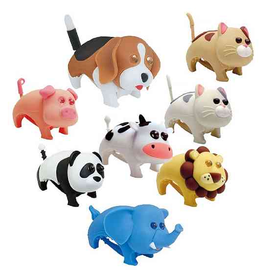 Фонарик-мигалка для детского велосипеда Zoonimal Лев, LED, на руль. Свечение: Белый Киев