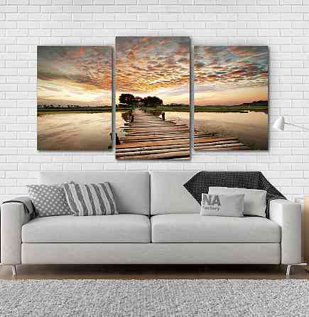 Модульная картина Природа Мост Art-201_3 Киев