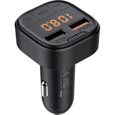 FM модулятор Armorstandart ASF1 18W QC3.0 2xUSB black (ARM82826) Вінниця - фото 2