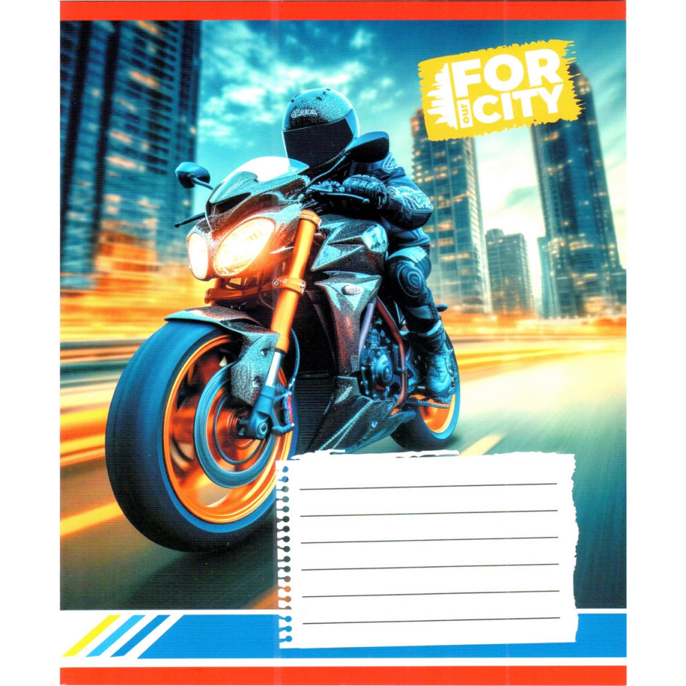 Зошит учнівський "Нічним містом" 018-530032K-4 в клітинку, 18 аркушів (959053) Вінниця - фото 1