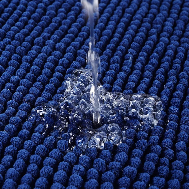 Коврик для ванной комнаты и душа Bathlux изготовлен из специального нескользящего материала Синий Каменец-Подольский - изображение 4