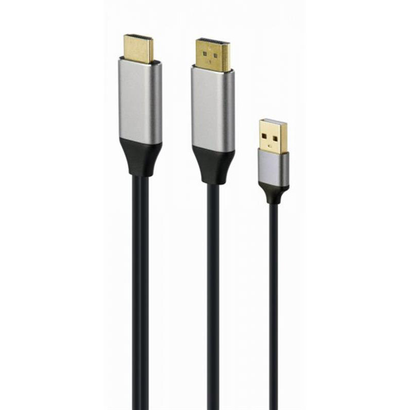 Кабель Cablexpert (AHDMIMDPM01) HDMIDisplayPort, 2 м чорний, сірий Харьков - изображение 3