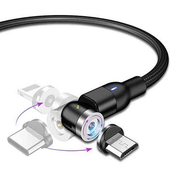 Магнитный кабель Suntaiho 540 MicroUsb 1м Black Киев