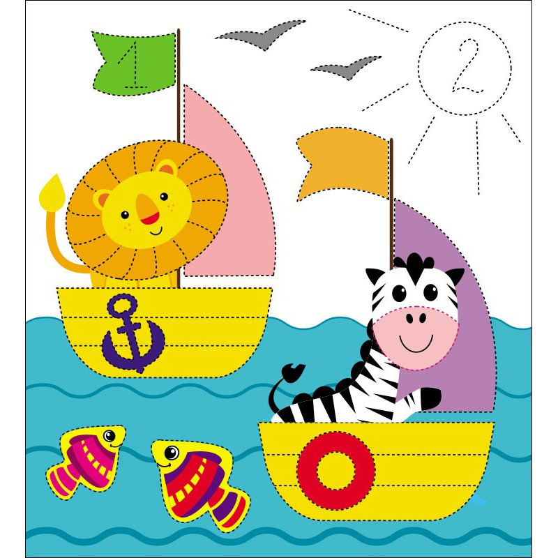 Дитяча багаторазова розмальовка "Диво-цифри" 559005, 5 сторінок Вінниця - фото 4