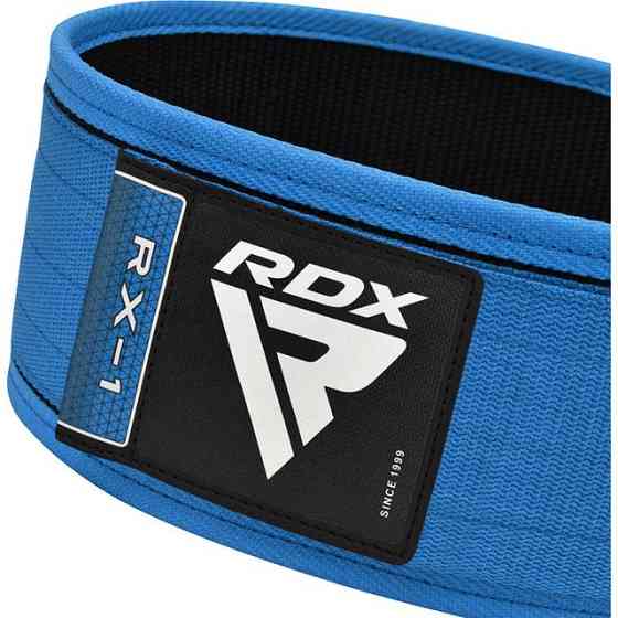 Пояс для важкої атлетики RDX RX1 Weight Lifting Belt BLUE-S Кам'янське
