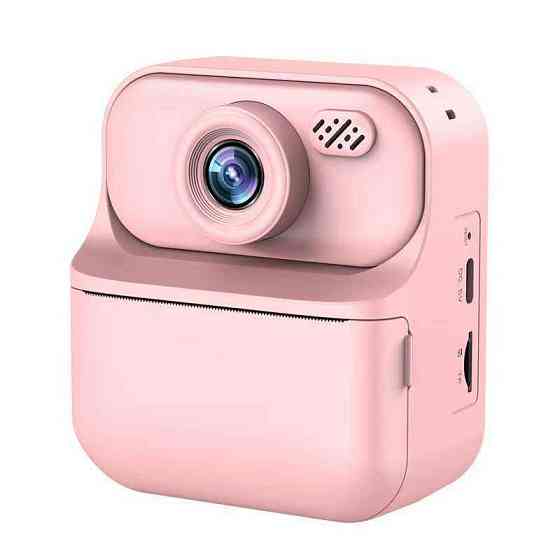 Фотоаппарат моментальной печати с картой памяти, Детский принтер для девочки печать KV-83 Львов