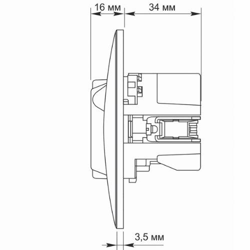 BINERA срібний шовк Розетка внутрішня +USB+Type-C із заземленням Videx Житомир