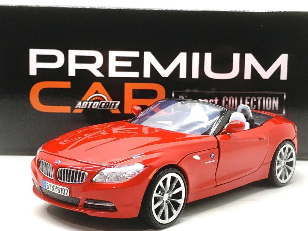 Машина Автосвіт BMW Z4 інерційна відчиняються двері капот 1:24 Червона (AP-1933) Чернігів - фото 1