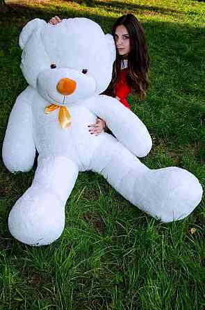 М'яка  іграшка подарунок на 8 березня плюшевий ведмедик Рафаель 200 см Білий Тернопіль