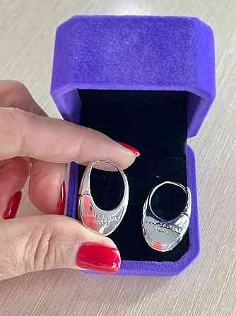 Сережки Saint Laurent у білому золоті Одеса