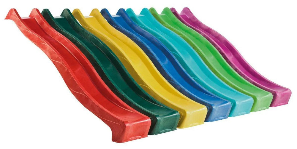 Детская горка пластиковая 3 метра скользкая спуск для детей Синий Киев - изображение 3