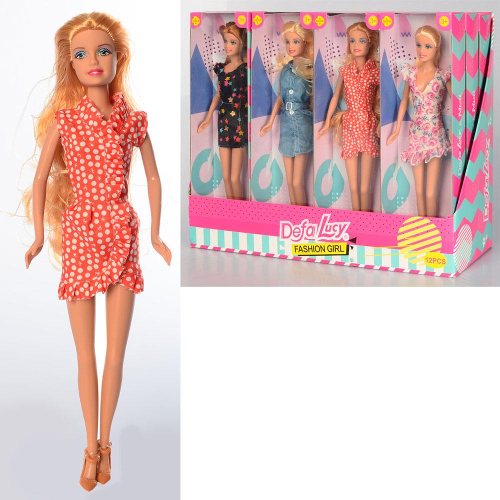 Лялька DEFA 8445-BF кор., 12 шт. (4 види) в диспл., 40-32-16 см., шт Київ - фото 1